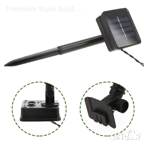 Светещи гирлянди със соларно захранвани CutesyBee SD15, снимка 6 - Соларни лампи - 53666586