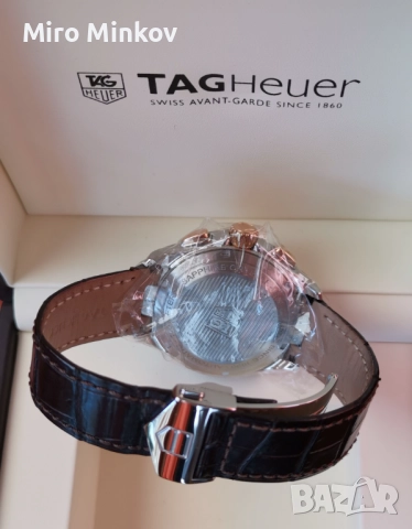 ПРОДАВАМ ЗЛАТЕН ЧАСОВНИК TAG HAUER, модел LINK Calibre 16, като нов, снимка 15 - Мъжки - 52707003