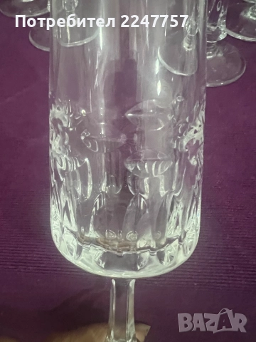 Кристални чаши за вина 10 бр, снимка 6 - Чаши - 52569597