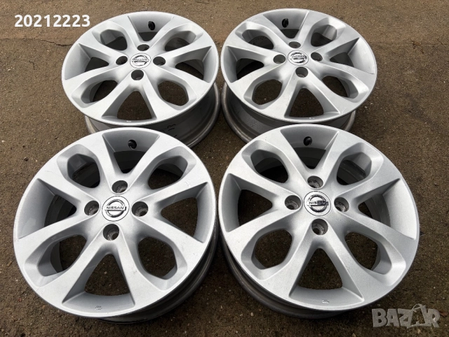 4 броя алуминиеви джанти за Nissan Micra IV,15, снимка 2 - Гуми и джанти - 52708421