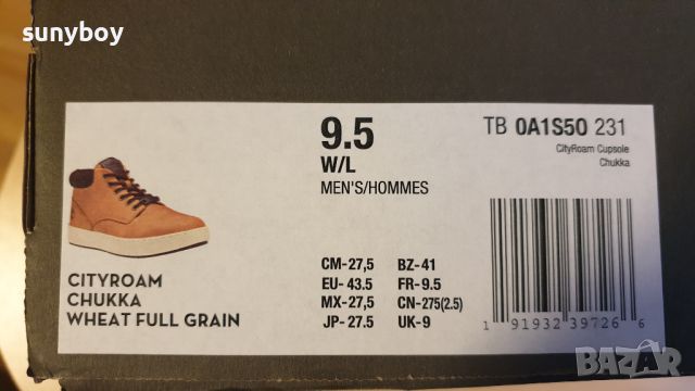 Timberland CityRoam™ Chukka for Men- обувки 43,5 номер 9.5 us , снимка 6 - Мъжки боти - 45080580