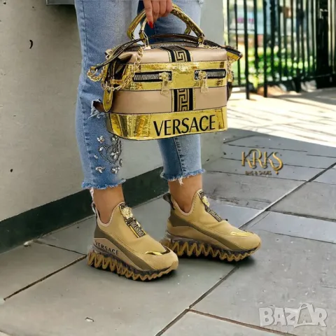 дамски боти и чанта versace louis vuitton , снимка 15 - Дамски боти - 46822058