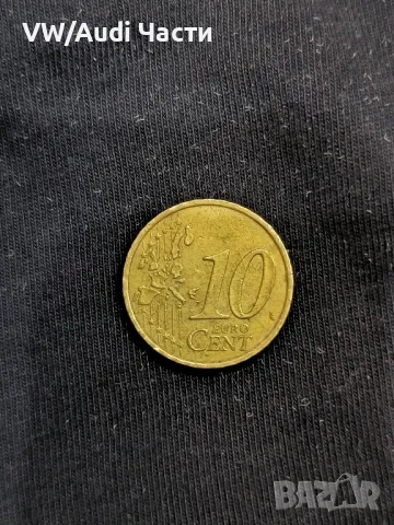 Монета 10 евро цента Франция 2000г. минт 10 Euro Cent France , снимка 1 - Нумизматика и бонистика - 49046093