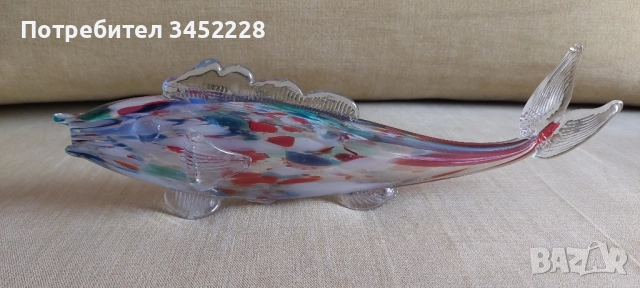 фигура стъклена риба за колекционери 