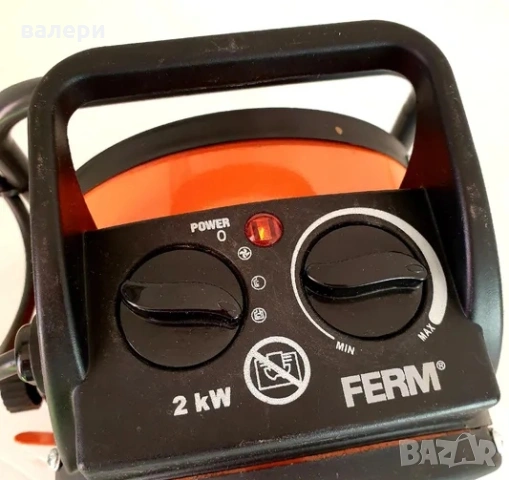 Продавам мощна електрическа духалка FERM 2kW,, снимка 3 - Отоплителни печки - 53847132