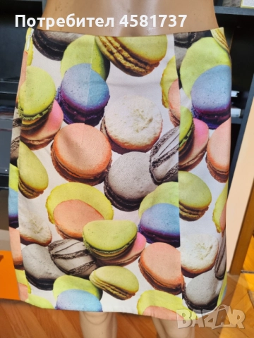 Пола с десен донъти Marc Cain, размер М, снимка 3 - Поли - 51666865