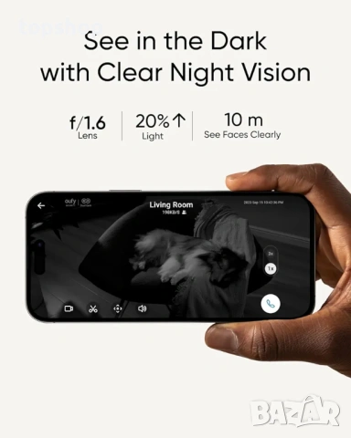 Чисто нова, запечатана 4K камера Eufy Security S350 Двойна камера 360 градуса  , снимка 5 - IP камери - 53862882