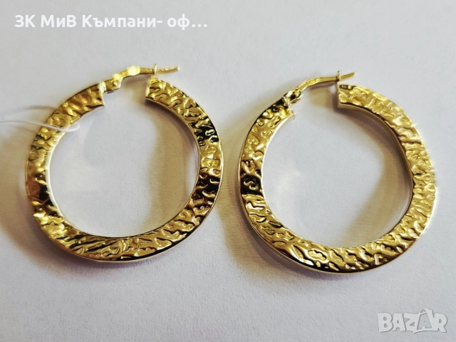 Златни обеци 3.64гр 01375-26, снимка 2 - Обеци - 54192735