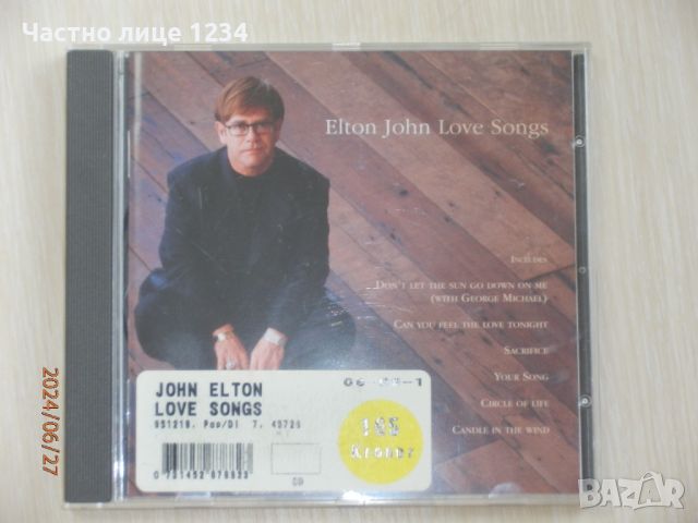 Elton John - Love Songs - 1995, снимка 1 - CD дискове - 46457267