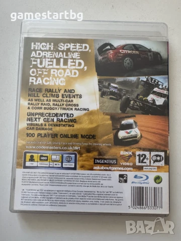 Colin McRae Dirt за Playstation 3(PS3) - преопакована, снимка 2 - Игри за PlayStation - 51359117