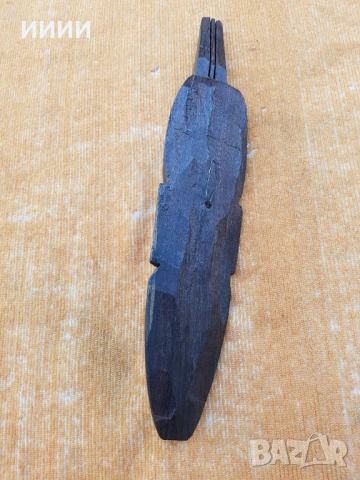 Маска от абаносово дърво , снимка 3 - Антикварни и старинни предмети - 53872083