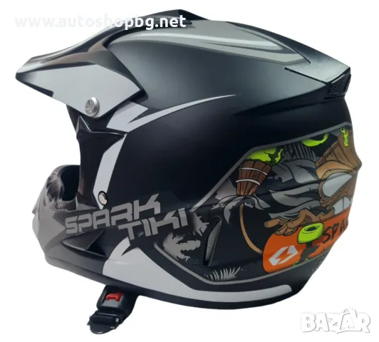 КАСКА N298 -Крос- черно+бяло -XL, снимка 2 - Аксесоари и консумативи - 50141628