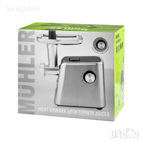 Месомелачка с приставки за домати и колбаси Muhler, 1800W, снимка 2 - Друга електроника - 52817121