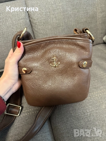 Естествена кожа чанта 