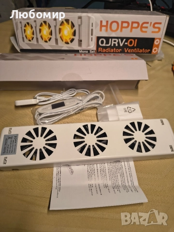 Вентилатор за радиатор, вентилаторен нагревател, термостат, бял, снимка 3 - Радиатори - 52986944