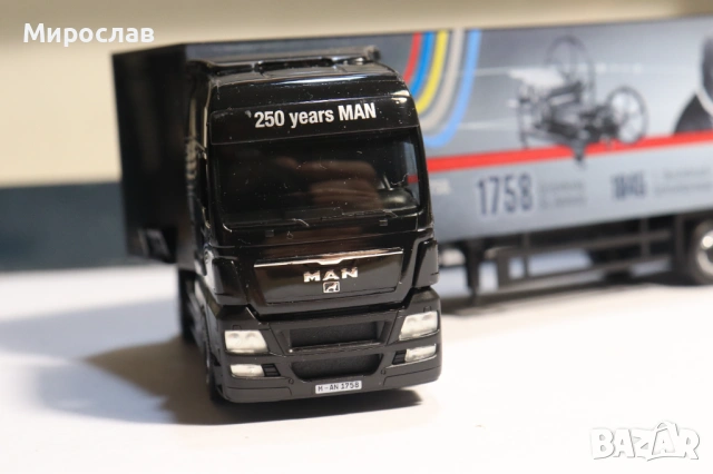 HERPA H0 1/87 MAN KАМИОН МОДЕЛ КОЛИЧКА TIR, снимка 6 - Колекции - 53493486