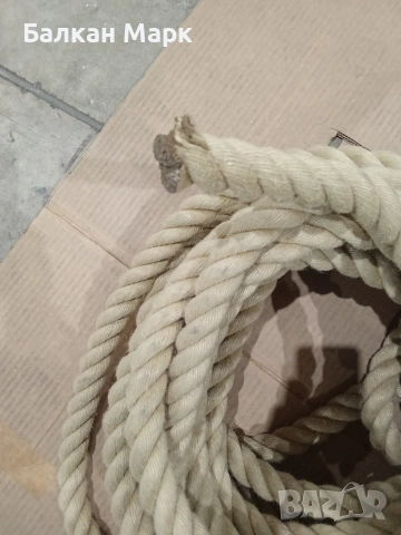 Конопено Въже 30мм / 15м ,Коноп/Юта-Ново, снимка 3 - Други стоки за дома - 53771430