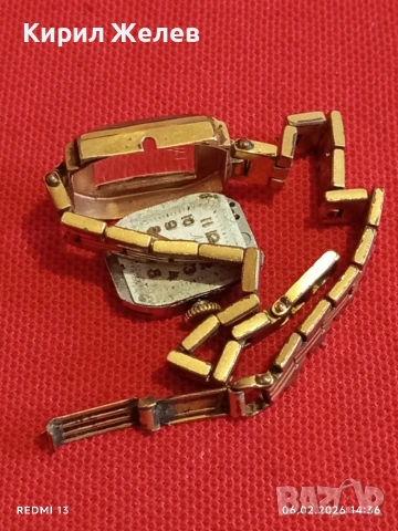 Дамски механичен часовник Лъч СССР позлатен за КОЛЕКЦИЯ 52831, снимка 7 - Антикварни и старинни предмети - 53381819