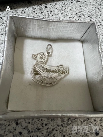 Сребърни пръстени и висулка, снимка 6 - Пръстени - 50109750