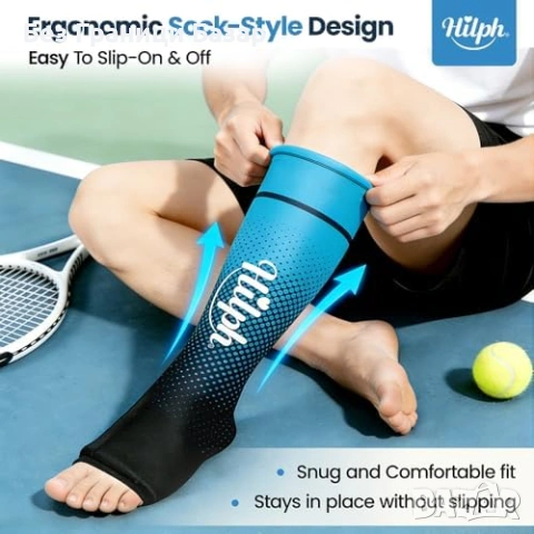 Нов Компресиращ гел ръкав за крак при оток и спортно натоварване Охлаждащ компрес възстановяване, снимка 5 - Други - 54150551