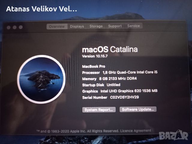 Продавам/Бартер Лаптоп 2в1 LENOVO Miix 520-12IKB Mac OSX Catalina hack, снимка 5 - Лаптопи за работа - 45655505