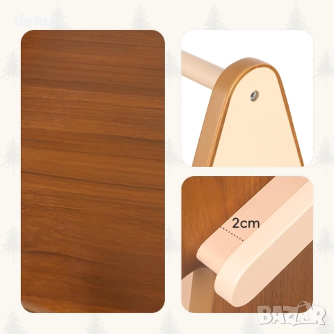 OOOK въртяща се на 360° кула за книги с 4 нива, тип "коледна елха", снимка 7 - Мебели за детската стая - 52672063