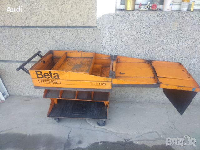 BETA TANK C25 метална оранжева  сервизна количка за инструменти за гараж, работилница, сервиз. , снимка 1 - Куфари с инструменти - 46492337