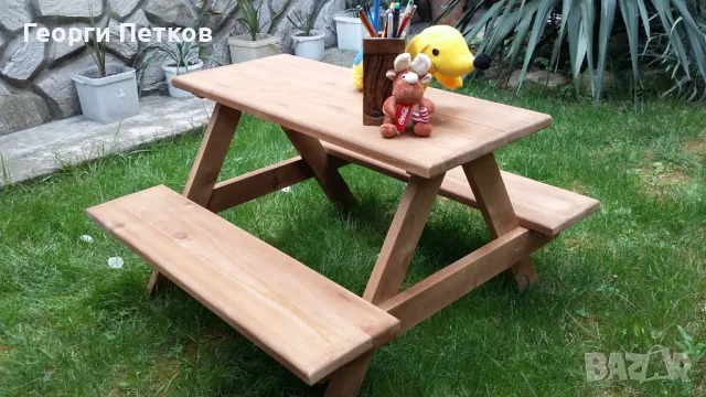Детска масичка с пейки,кафява - 57 €., снимка 3 - Други - 50063007