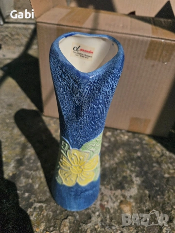 Арт керамичен комплект: Ваза и пепелник – „Алфа Дизайн“, снимка 5 - Антикварни и старинни предмети - 53900214