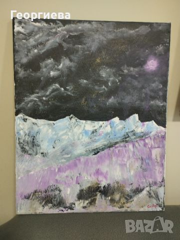 Продавам картина - планински пейзаж , снимка 2 - Картини - 45762335
