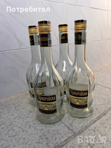 Стъклени бутилки , снимка 4 - Буркани, бутилки и капачки - 38475447