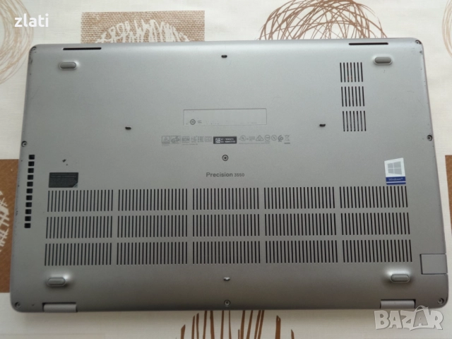 laptop Dell Precision 3550 i7-10510U до 4.9GHz/RAM 16GB/SSD 512GB NVMe/ NVIDIA Quadro P520 2GB DDR5, снимка 6 - Лаптопи за работа - 52454288