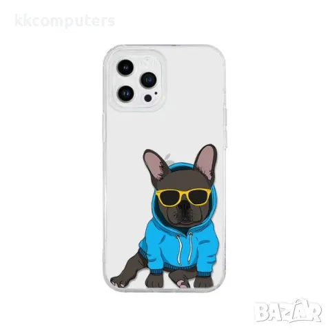 Калъф силикон ART Frenchie за iPhone 15 Pro Max 6.7 / Прозрачен / Баркод : 3130070, снимка 1 - Калъфи, кейсове - 48170345