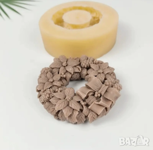 Молд коледен венец , снимка 2 - Форми - 52072493