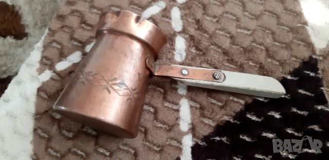 Старо медно джезве, снимка 3 - Антикварни и старинни предмети - 51304939