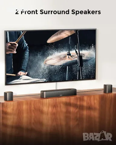 ULTIMEA 7.1-канална звукова лента с Dolby Atmos,субуфер,350W, Aura A60, снимка 10 - Аудиосистеми - 49493568