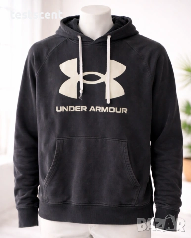 Мъжко суичър Under Armour Hoodie – 2XL черно ползвано (Широка кройка) hoodie худи