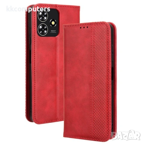 ZTE Blade V50 Design 4G Кожен Калъф2 и Протектор, снимка 2 - Калъфи, кейсове - 53041991