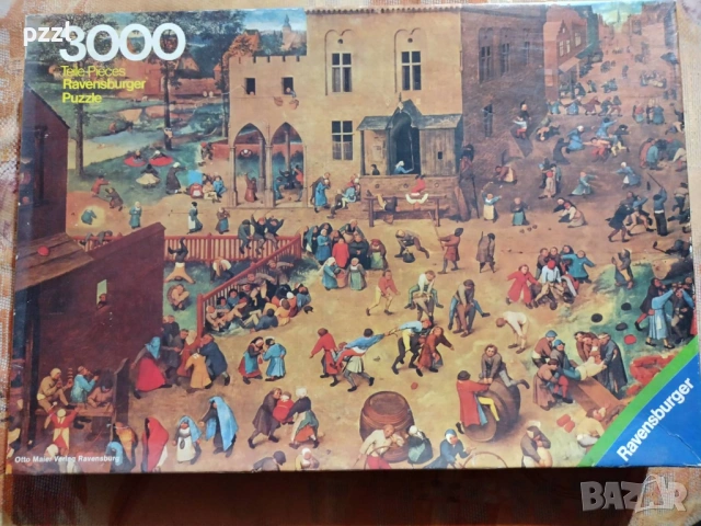 Пъзел "Children’s Games, Pieter Bruegel” Ravensburger 1978г. 3000 части
