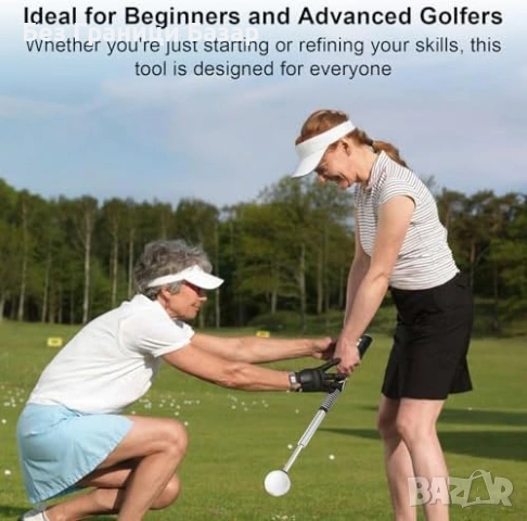 Нов Голф тренажор за суинг левичари – ритъм, сила, posture корекция, снимка 7 - Голф - 53568539