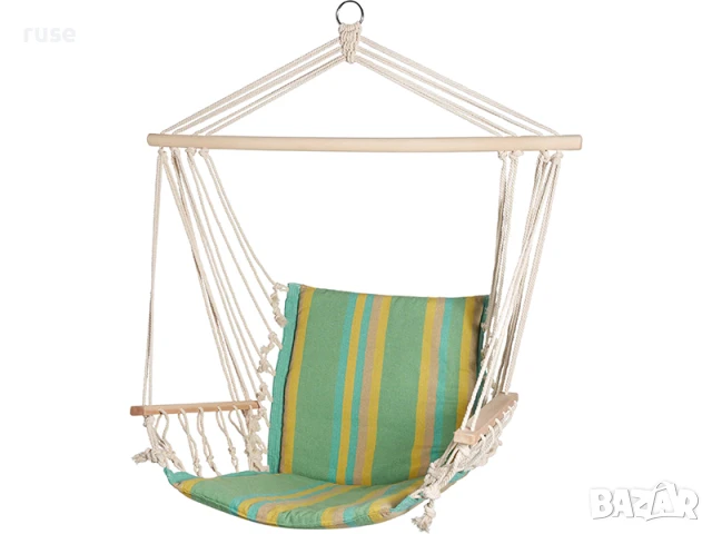 НОВ! Хамак стол с подлакътници – висяща люлка за релакс