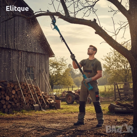 Телескопичен прът Kraft Royal 135–180 см за акумулаторни ножици и резачки, снимка 2 - Градинска техника - 53354232