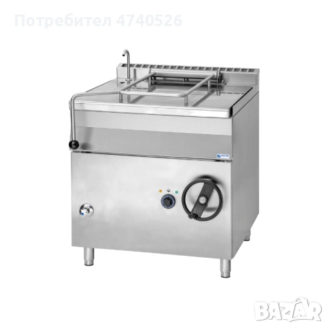 Индустриален газов тиган с накланящ механизъм