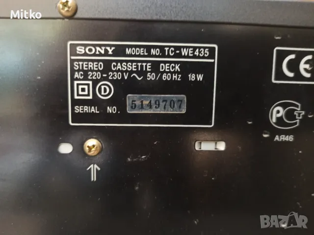 Дек Sony TC-WE435 , снимка 8 - Декове - 47113159