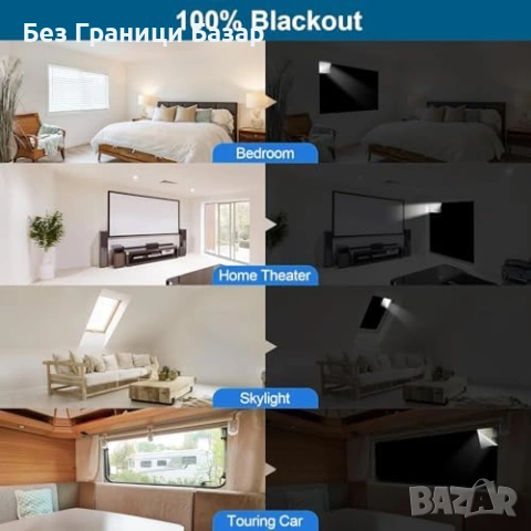 Нова Преносима затъмняваща щора 100% мрак за бебе RV кола спалня стая, снимка 3 - Други стоки за дома - 53679146