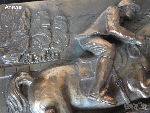 скулптура бронз 26/19 см Италия, снимка 7 - Декорация за дома - 50710823