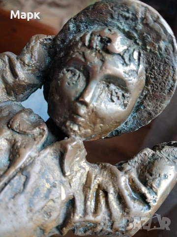 Бронзова пластика "Миньорче" Италия, снимка 9 - Антикварни и старинни предмети - 53730667