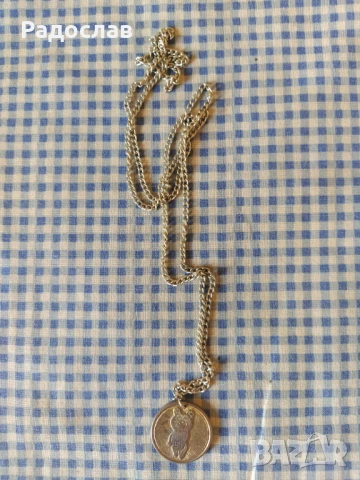 СССР колие / висящ медальон Мечето Миша  Олимпиада Москва - 80, снимка 2 - Колиета, медальони, синджири - 51315450