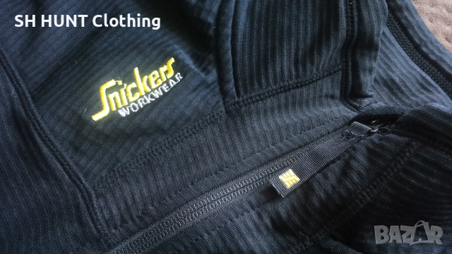 Snickers 9438 Body Mapping Micro Fleece Work Jacket размер M работна блуза W4-429, снимка 4 - Суичъри - 52111701