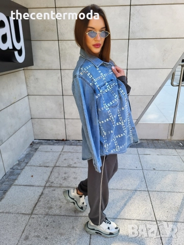 Дънково яке тип риза , снимка 3 - Якета - 52842159